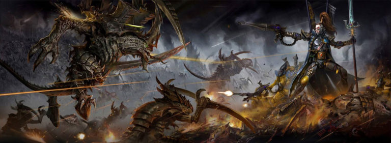 Tyranids vs Eldar by Cheol Joo Lee Tyranids vs Eldar by Cheol Joo Lee