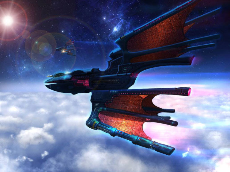Void Stalker Class Battleship by Gareth Porter 