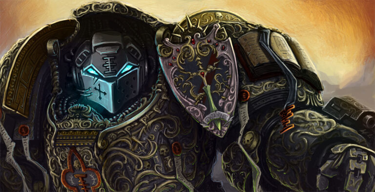 Baroque Grey Knight Terminator by Gwayne Li 