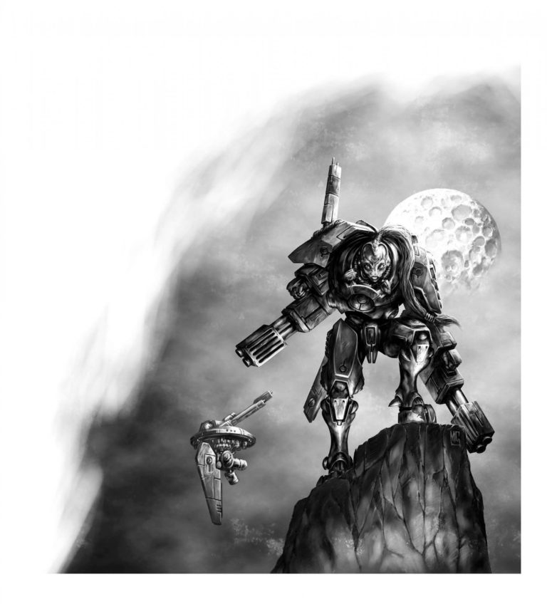 T’au Commander Shadowsun by Mark Gibbons 