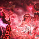 Kratos vs Chaos Titan by ListenerKz