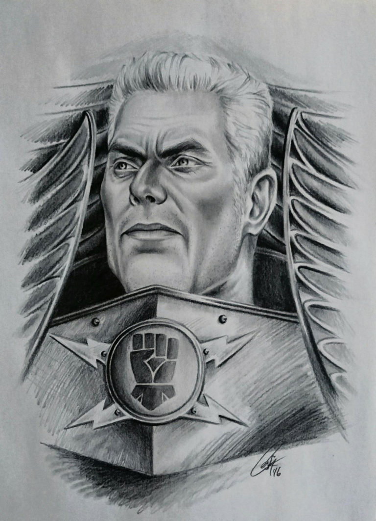 Primarch Rogal Dorn by Cecilia Murillo Valdez 
