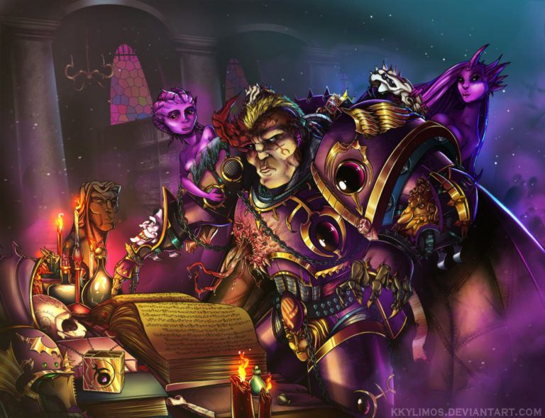 Sorcerer of Slaanesh by Kyriakos Kylimos 