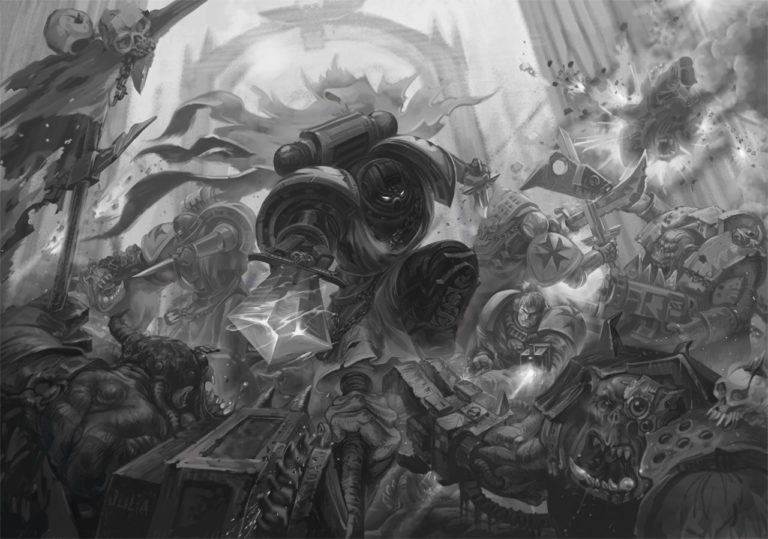 Black Templars Charge by Julia Zolotareva 