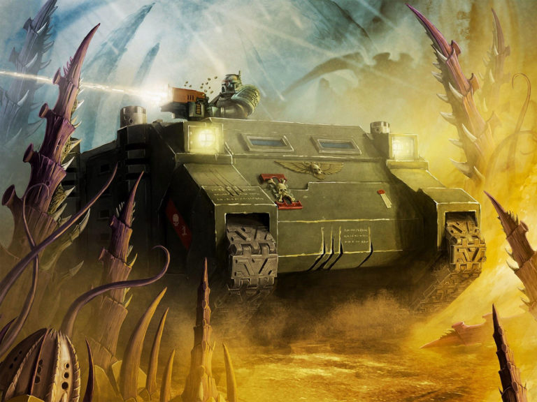 Rhyno in Tyranid Infestation by Unknown Artists