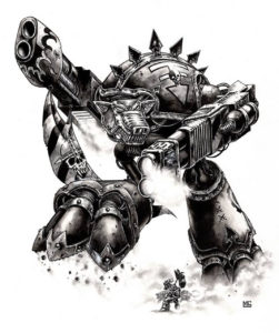 Warhound Titan by Mark Gibbons 