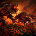 Flesh Hounds vs Slaanesh by Catherine O'Connor