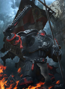 Death Company Flag Bearer by Theis Møller Jacobsen