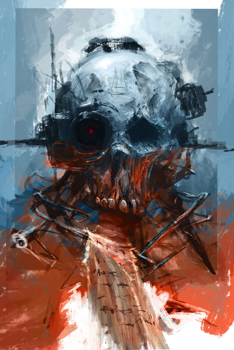 40K Probe Skull by Michal Grzeskow 