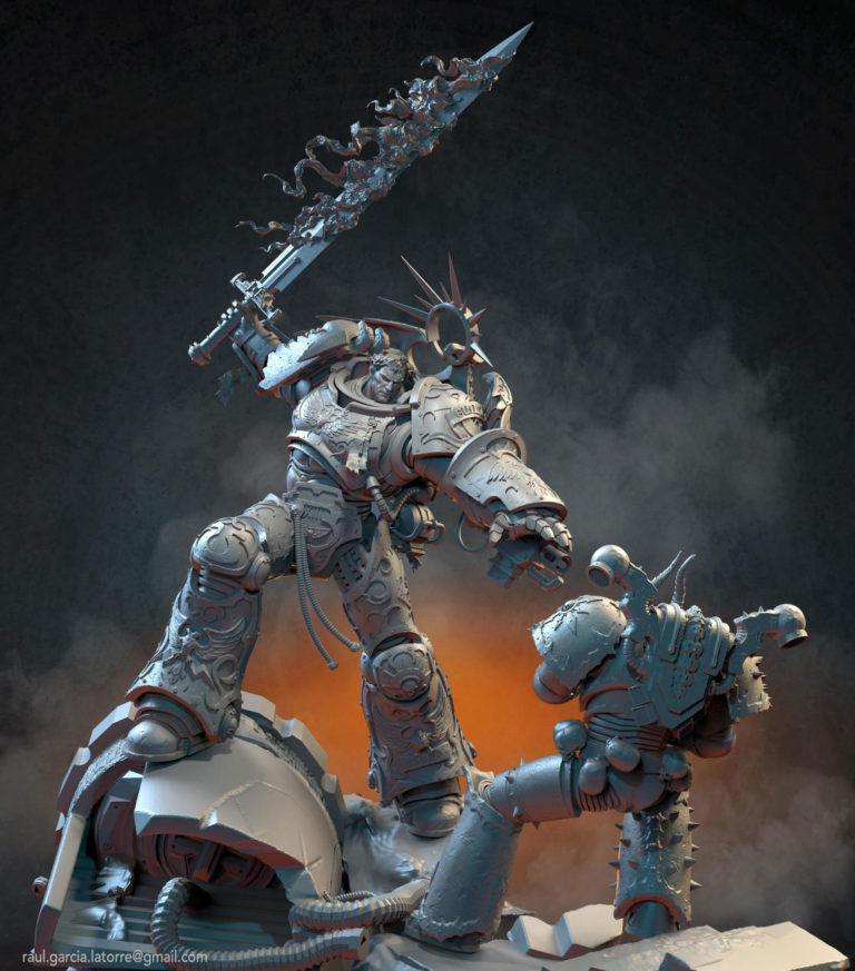 Guilliman Vs Chaos by Raul Garcia Latorre