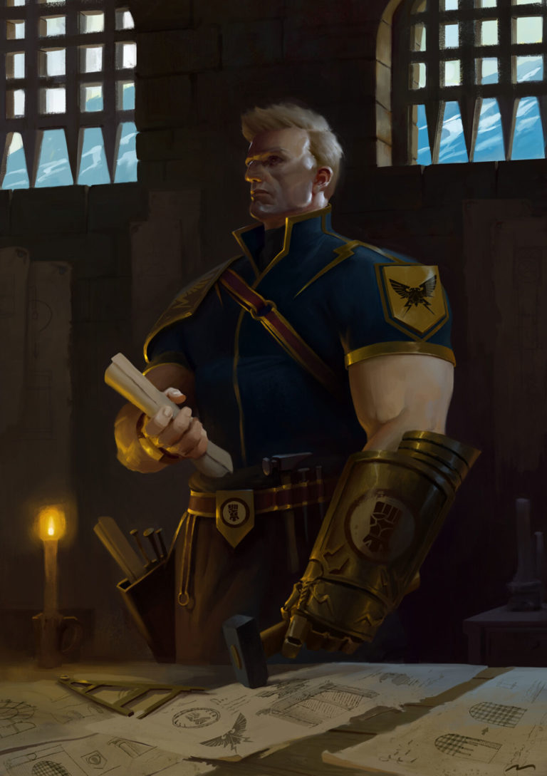 Primarch Rogal Dorn by Mauro Belfiore 