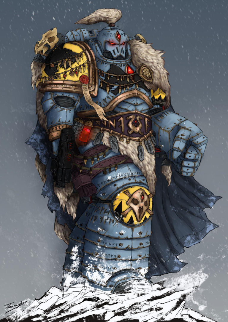 Space Wolf Captain by Thomas Shirley