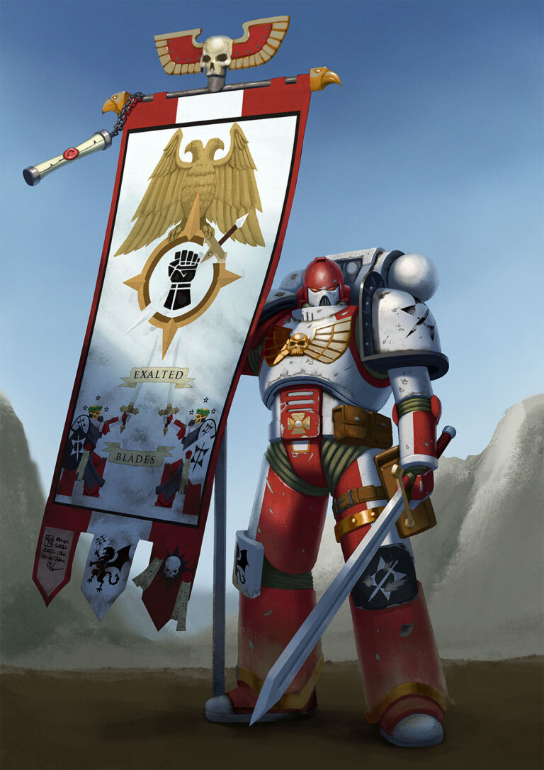 Exalted Blades Standard Bearer by Boris Tsui Exalted Blades Standard Bearer by Boris Tsui