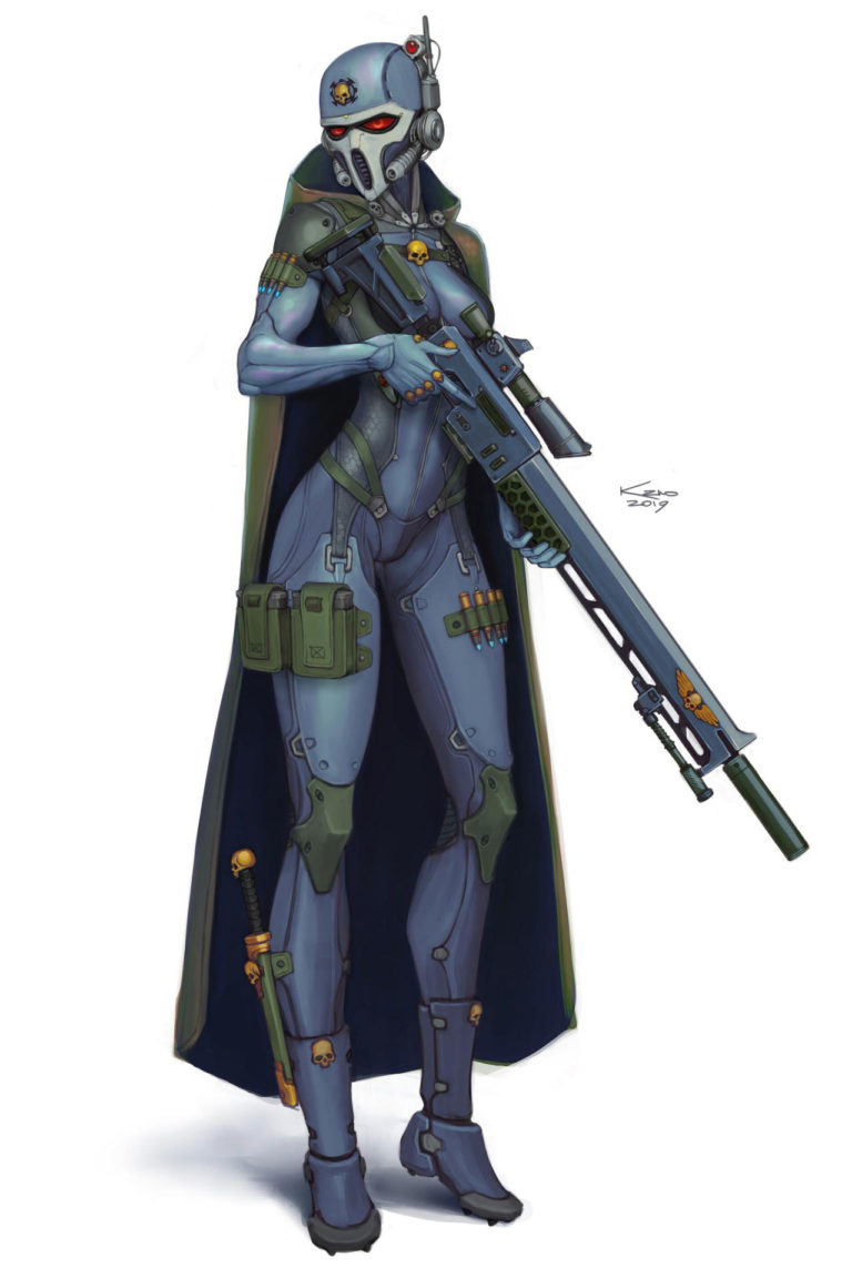 Vindicare Assassin by Alexey Kropachev 