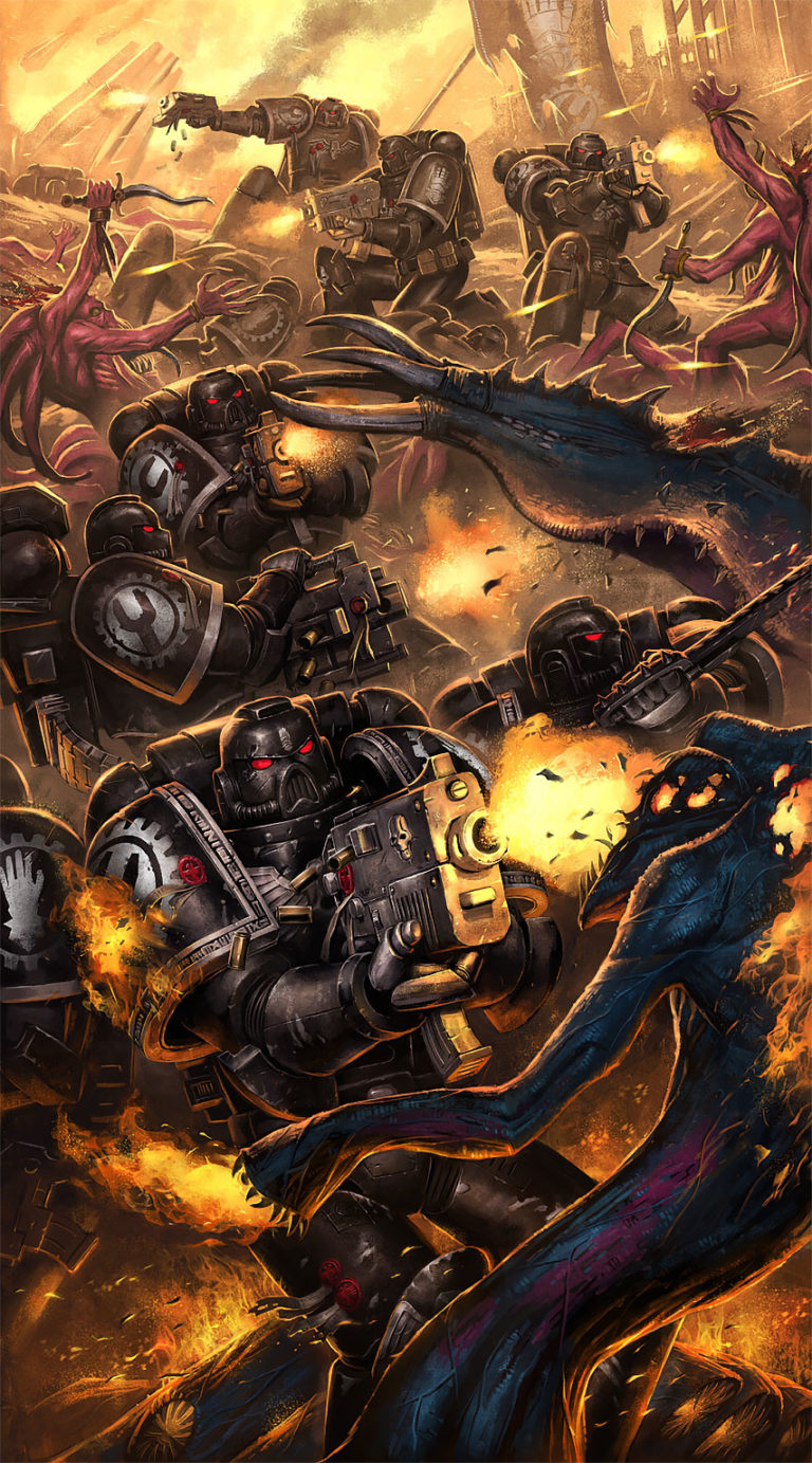 Iron Hands: Into the Breach by Ameen Naksewee 