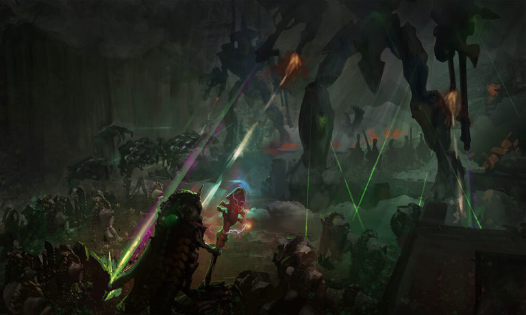 Necron Cryptek by Peter Cuthbertson 