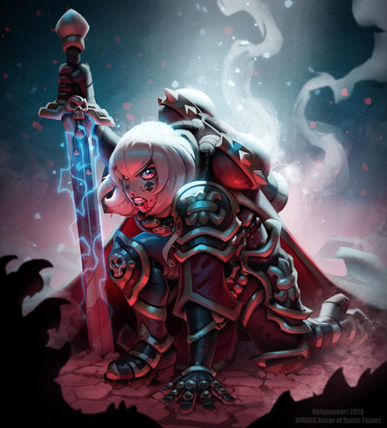 Sister of Battle Rising by Johannes Helgeson 