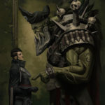 Adrastia and Kaptin Bluddflagg by Michal Suchánek (suchanek_art)