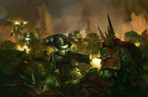 Silver Templars vs Orks by Igor Sid