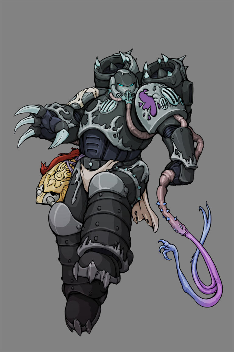 Slaanesh Raptor Champion by Dicey June 