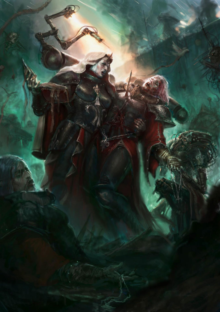 Adepta Sororitas Hospitaller by Lewis Jones 