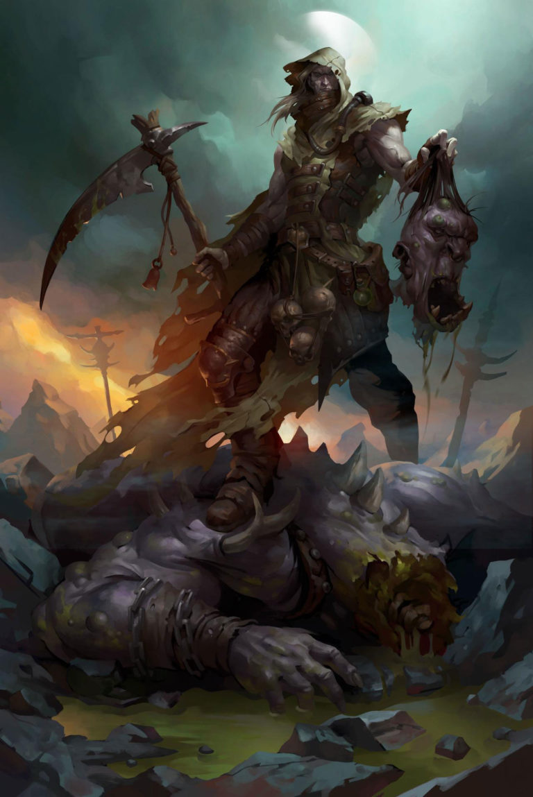 Mortarion Primarch of XIV legion by Alexey Kruglov 