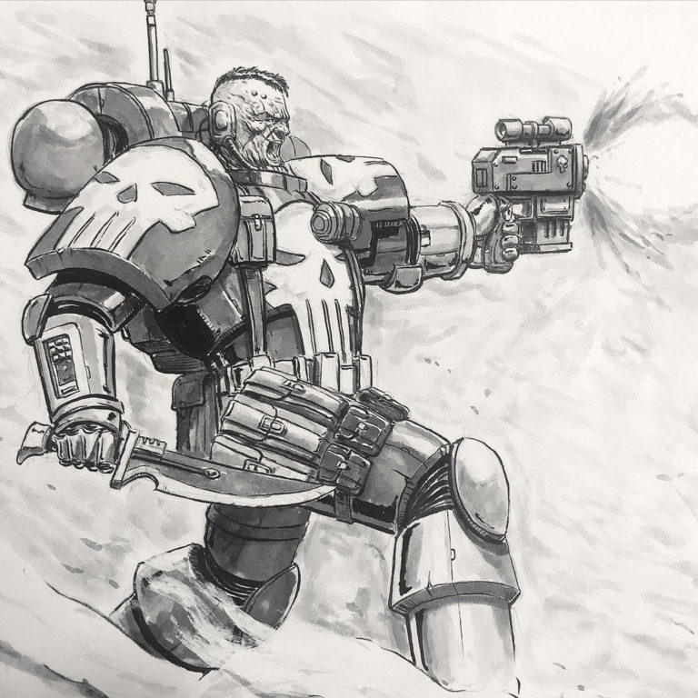 Punisher Space Marine by Toni Justamante Jacobs 