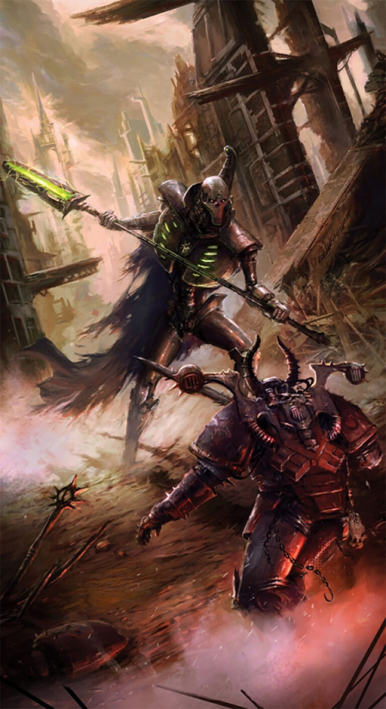 Necron vs Chaos by Zachary Graves 