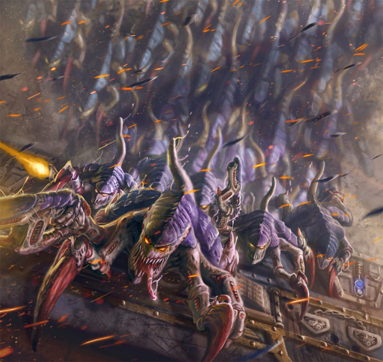 Swarming Termagants by Jacob Atienza 