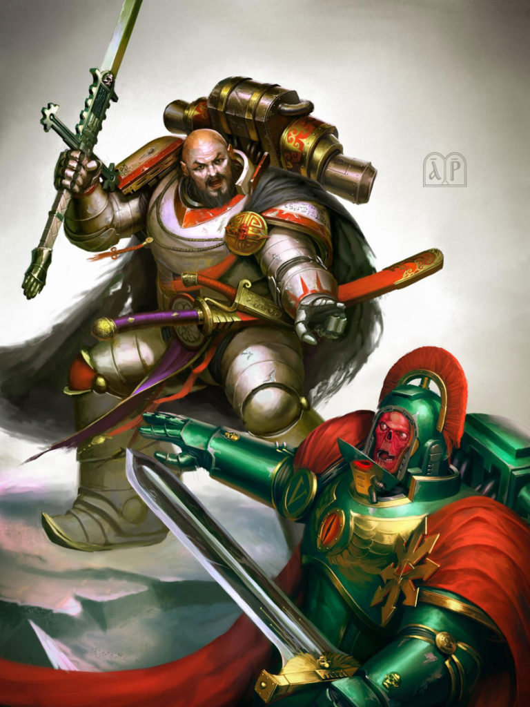 Hibou Khan vs Horus Aximand by Elijah ArhPriest 