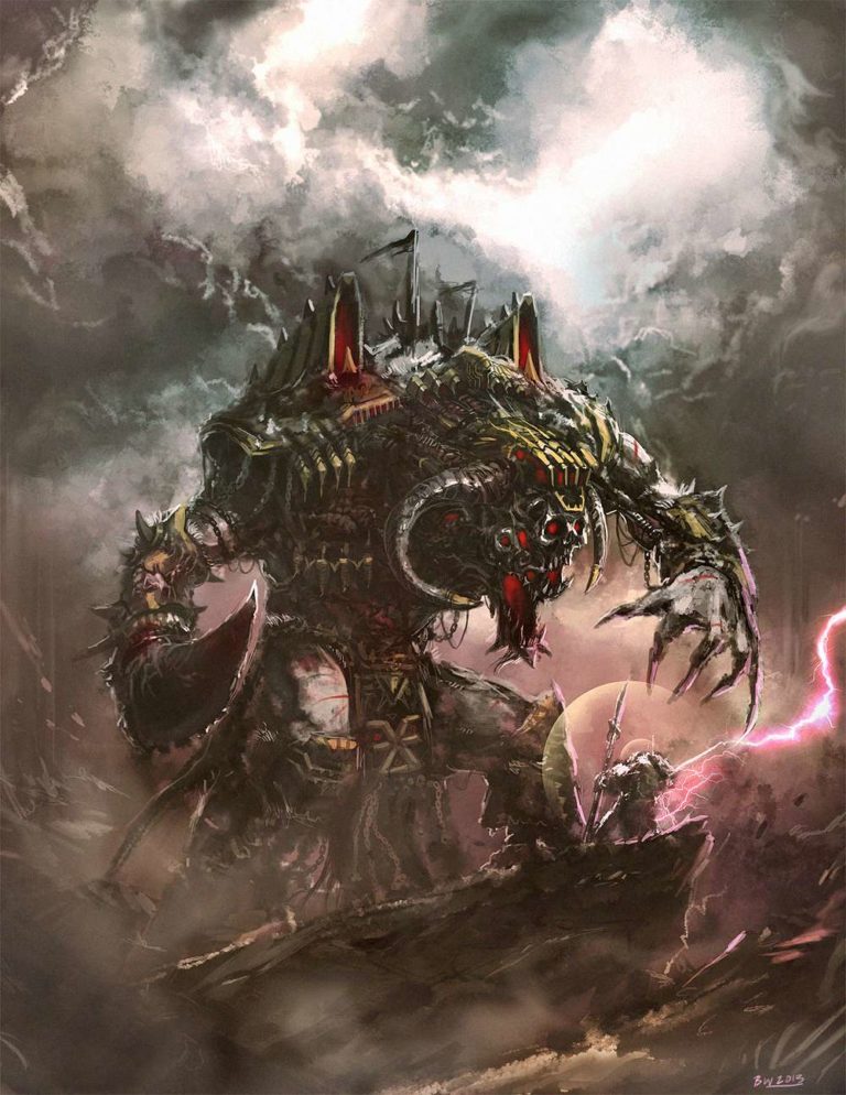 Grey Knight VS Greater Daemon by Brad Whitlam 
