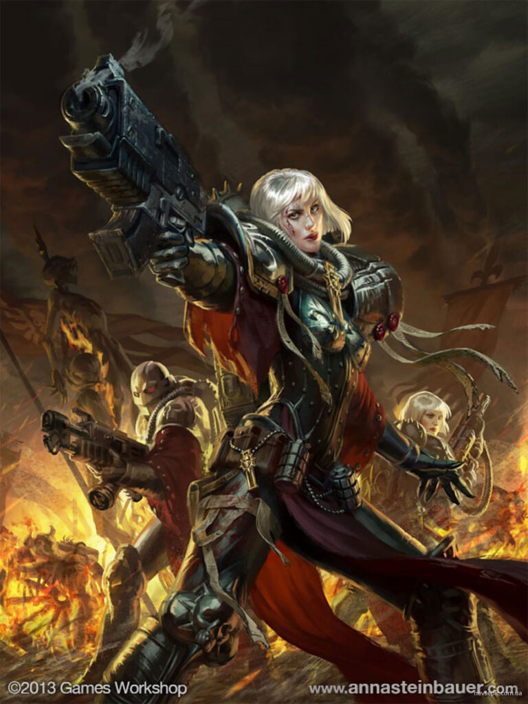 Adepta Sororitas by Anna Steinbauer 
