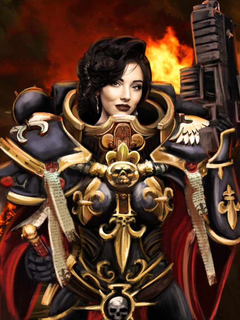 Adepta Sororitas Canoness by Yuri Melentev 