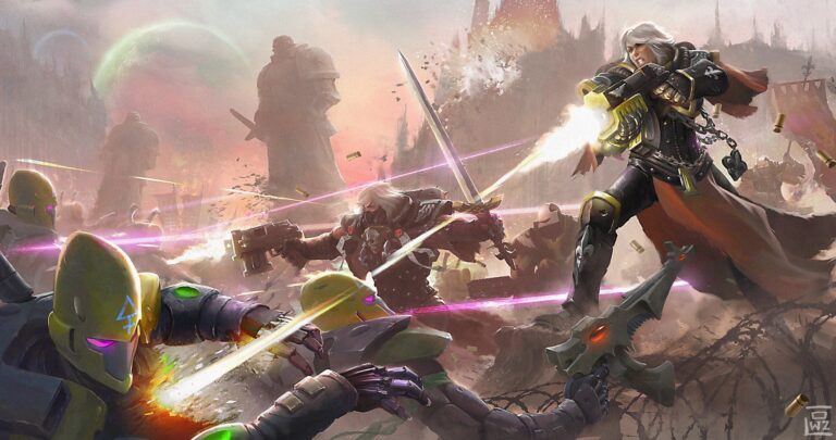 Adepta Sororitas vs Aeldari by Ricardo Ow 
