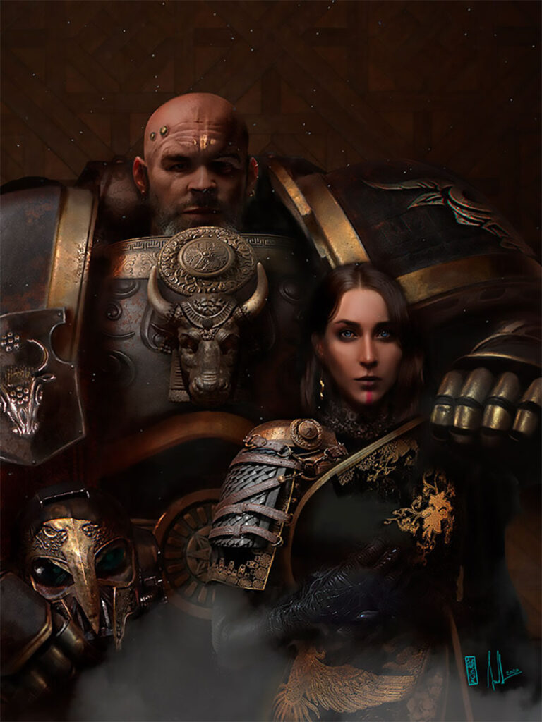 Asphodelia and Kleiomedes by David Sondered 