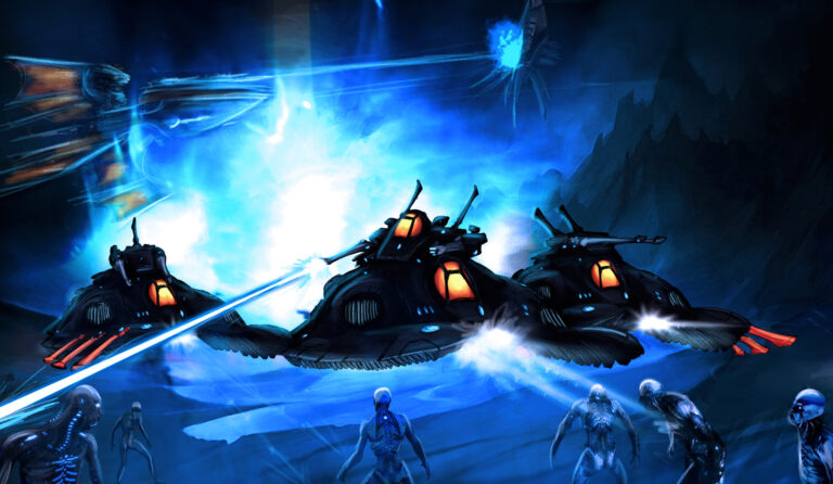 Attack of the Eldar by Yuri Melentev Attack of the Eldar by Yuri Melentev