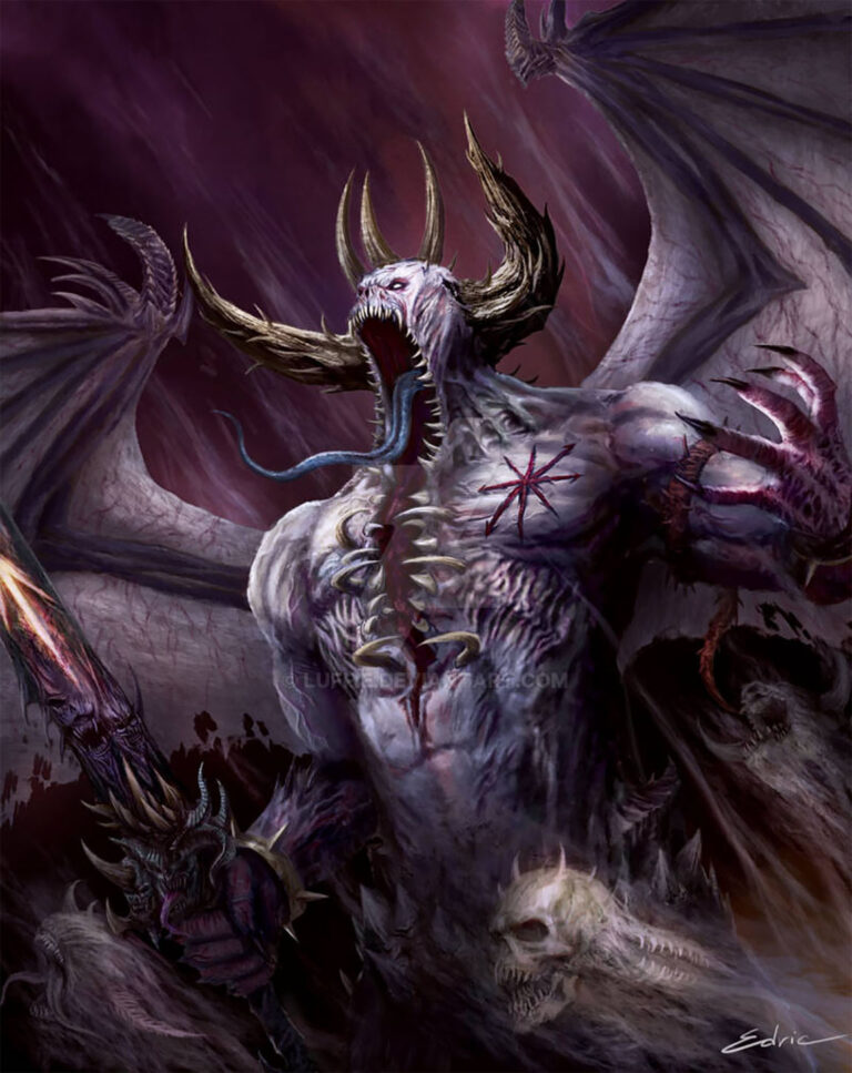 Belakor the First Daemon Prince by Edric Luffie 
