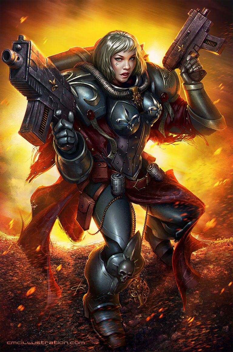 Bianca the Adepta Sororitas by Cristian Melian 