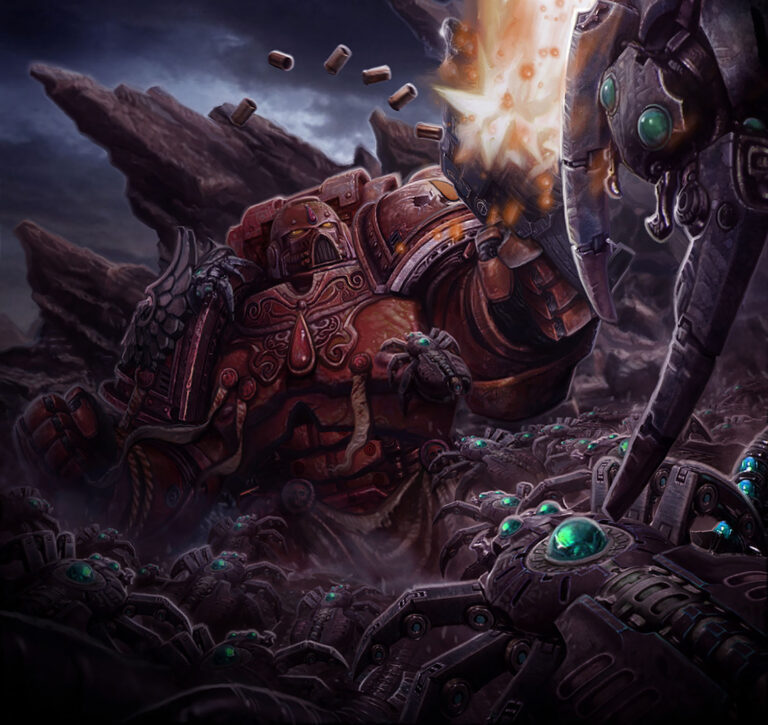 Blood Angel vs Necrons by Víctor Manuel Leza Moreno 