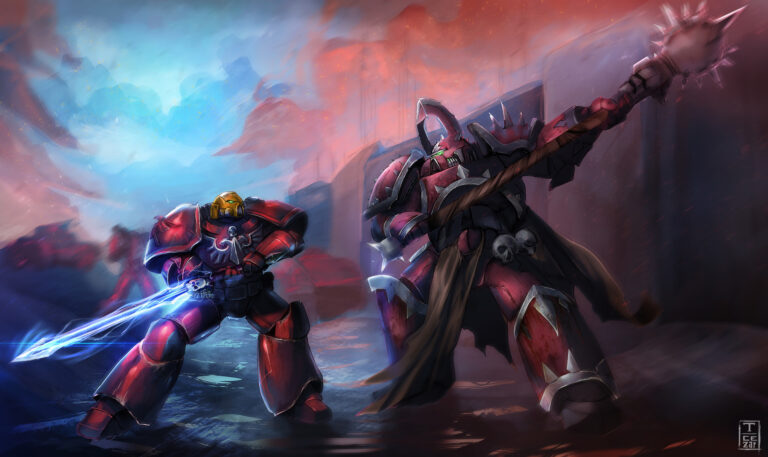 Blood Angel vs Word Bearers by Tony Cezar 
