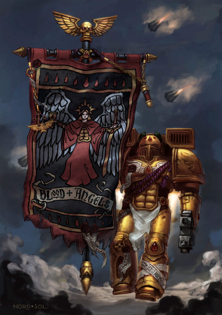 Blood Angels 3rd Company by Irina Nordsol Kuzmina 