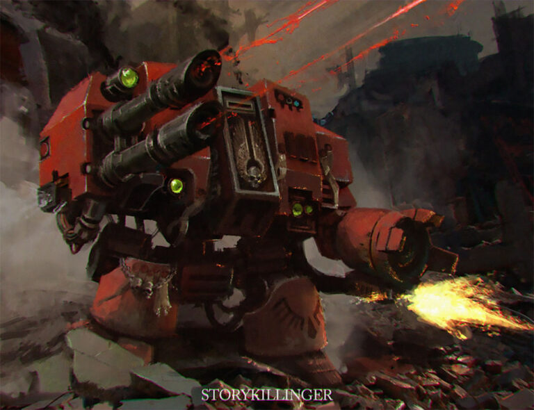 Blood Angels Dreadnought by Stefan Ristić 