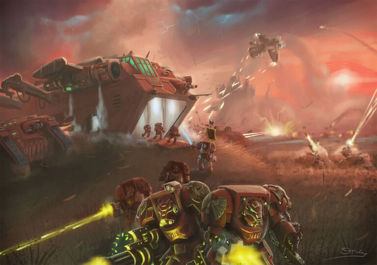 Blood Angels Terminator Assault by Peter Laycock 