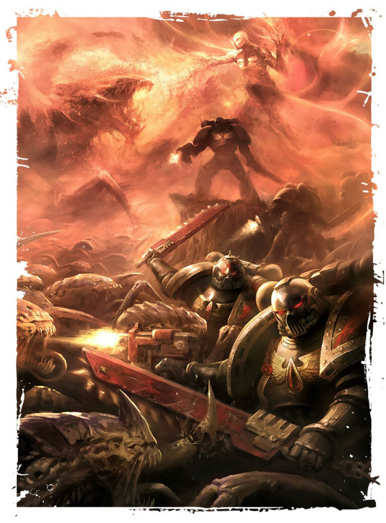 Blood Angels vs Tyranids by Unknown Artists