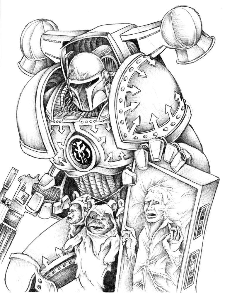 Boba Fett / 40K Space Marine by JeffyP