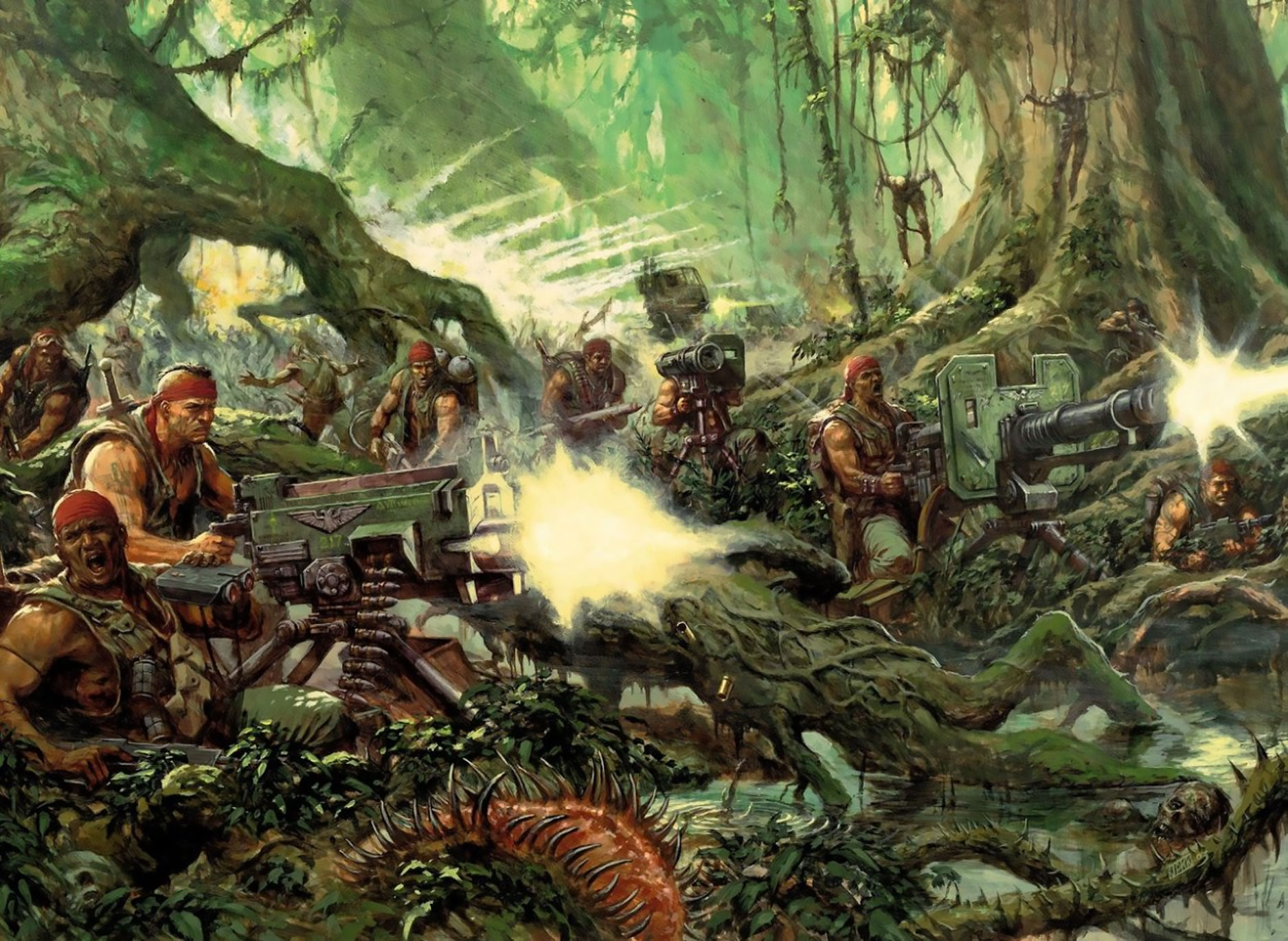 Catachan Jungle Fighters Art By Karl Kopinski 40K Gallery Catachan Jungle Fighters Art By Karl Kopinski 40K Gallery