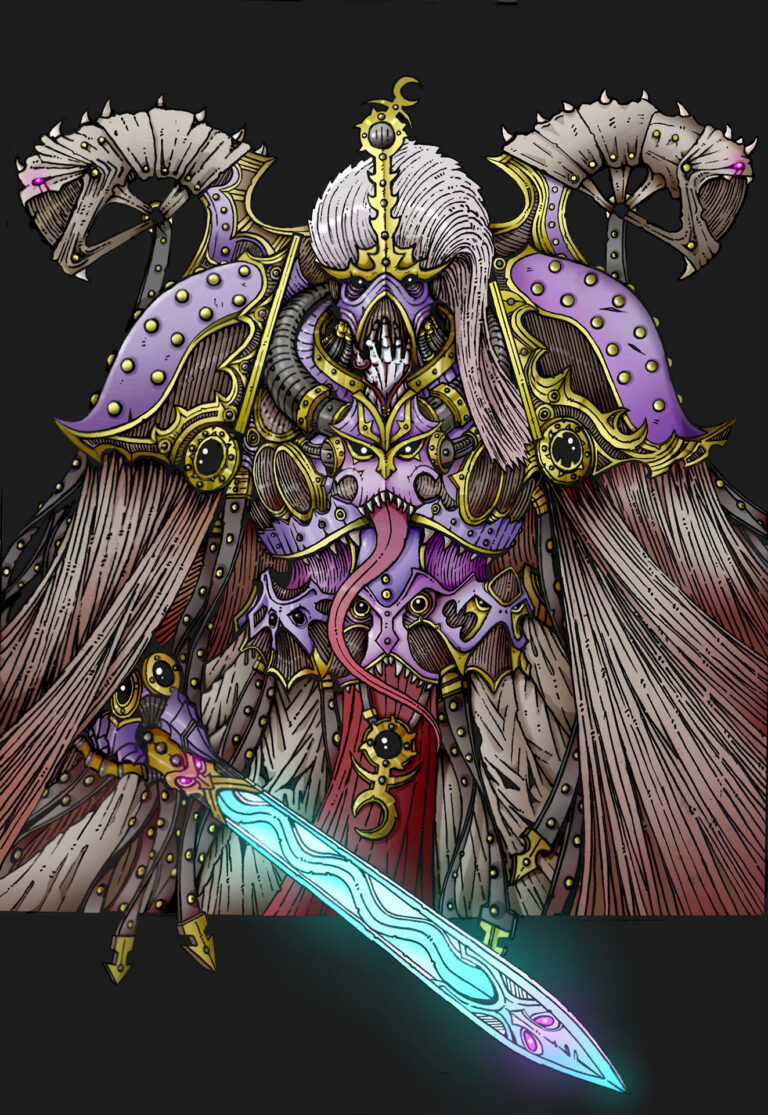 Champion of Slaanesh by Vasiliy Loginov 