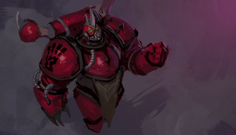 Chaos Space Marine by Andrei Kiselev 