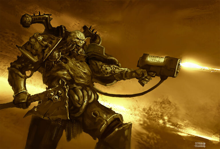 Chaos Space Marine by Dima Sokolov 