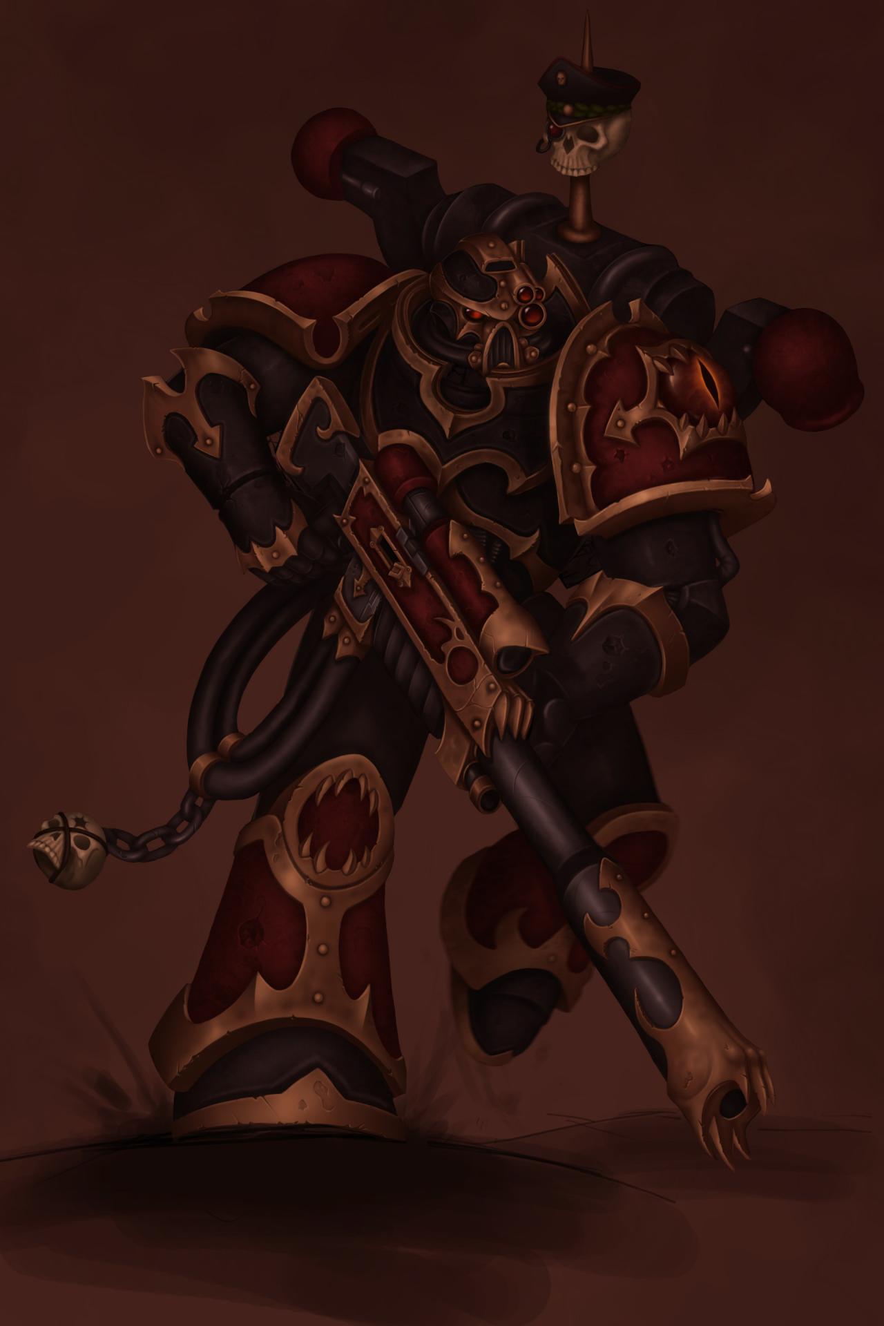 Chaos Space Marine Sniper by James-Christopher Fauvelle Chaos Space Marine Sniper by James-Christopher Fauvelle
